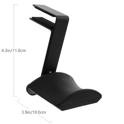 INOOMP Headphone Stand Hanger Desk Clamp Under Desk Headset Holder Hook Black Desktop Mount for Office and Home Storage