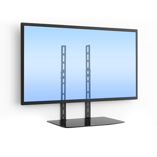 Mount-It TV Wall Mount Shelf Bracket Under TV for Cable Box, DVD Player, Stereo AV Components Shelf,Black - size: Single
