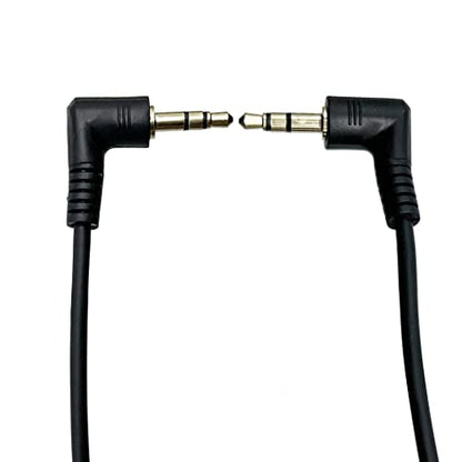 3.5mm Coiled Aux Cable;Seadream 2Pack 3-Pole Coiled 3.5mm Male Right Angle to Male Right Angle Stereo Audio Spring Aux Cable for Beats Dr. Dre Studio iPhone Samsung