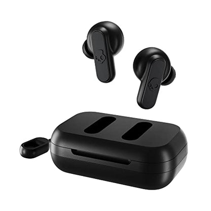 Skullcandy Dime 2 Wireless In-Ear Bluetooth Earbuds - True Black | Bluetooth, Noise Isolating Fit, 12 Hours Battery, Microphone for iPhone Android, Easy Carry with Integrated Lanyard - color: True Black, size: One