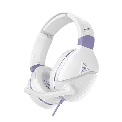 Turtle Beach Recon Spark Wired Multiplatform Gaming Headset, Xbox, PS5, PC | Xbox Series X|S, Xbox One, PlayStation, PS4, PC Splitter, Flip-to-Mute Mic, 40mm Speakers, Memory Foam Cushions, White Purple