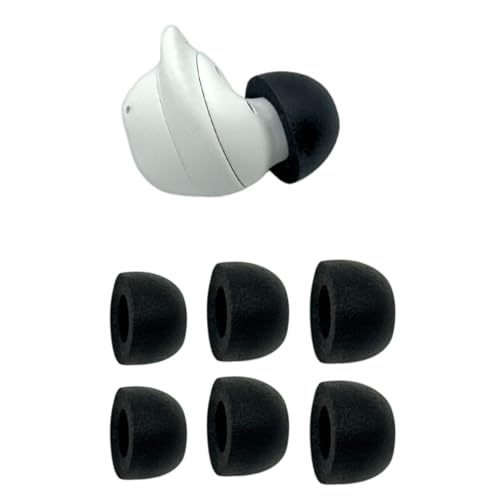 Comply Memory Foam Replacement Ear Tips, Black (S/M/L) (3 Pairs)