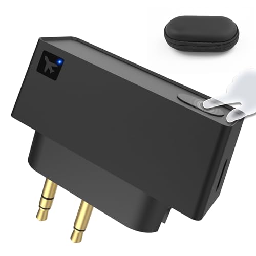 QC15 Airplane Headphone Adapter Compatible with Bose 700 QuietComfort 2 QC3 QC45 QC35 QC35ii QC15 QC25 QC20 NC700 SoundLink SoundLinkII AE2 AE2i AE2W and More, Golden Plated 3.5mm Jack