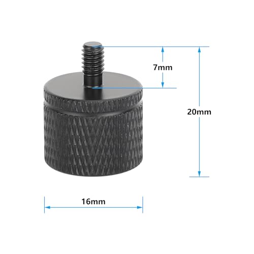 M4 Male to 1/4"-20 Female Thread Screw Adapter(5 Pieces)
