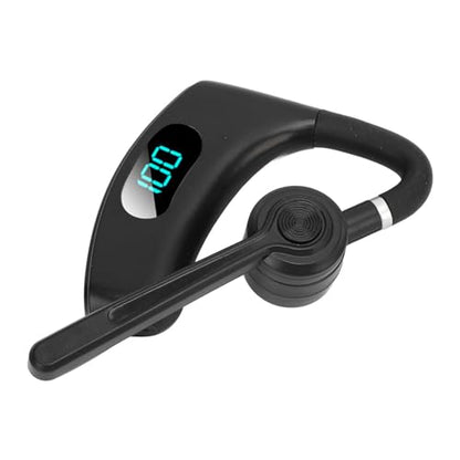 VBESTLIFE Bluetooth Headset, Bluetooth Earpiece, Noise Reduction Single Ear Earphones for Cell Phone, Laptop, Driver Trucker (Black) - color: Black