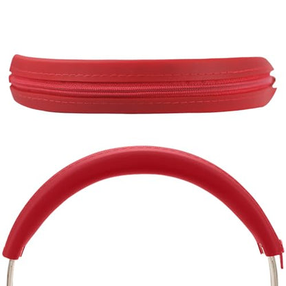 Adhiper Silicone Sweat Headband Cover for Beats Studio Pro & Studio 3 Headphones, Silicone Cover Headphone Cover Accessories for Beats Studio Pro, Studio 3 Headband, Washable & Sweatproof - Red - color: Red
