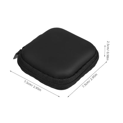 POPETPOP Mini Eva Earphone Storage Case Portable Carrying Pouch for Earbuds Headphones USB Cables Water Resistant with Mesh Pocket and Soft Lining Compact Travel Organizer for Small