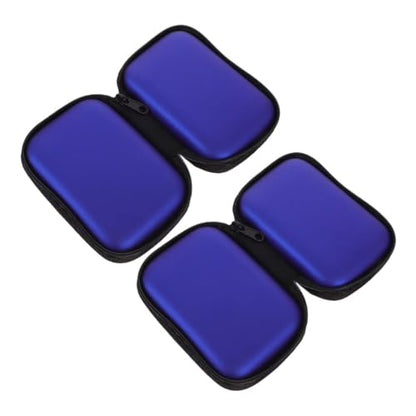 STOBOK 2pcs Portable Cable Organizer Case Compact Earphone Storage Bags for Travel Zipper Design Protective Small Headphone Holder for Office Home Outdoor Use
