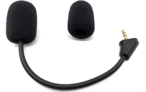 TNE 2 Pack Replacement Game Mic Microphone Boom for 2nd Version Wired Kingston HyperX Cloud 2 II Cloud Core Cloud Pro CloudX PS4 Xbox One Nintendo Switch Computer PC Gaming Headsets - style: Straight