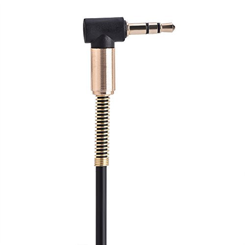 3.5mm Male to Male Aux Cable, 3ft L Shape I Shape Audio Cord Gold Plated for Car Stereo Headphone Speaker - TPE Durable Right Angle Adapter