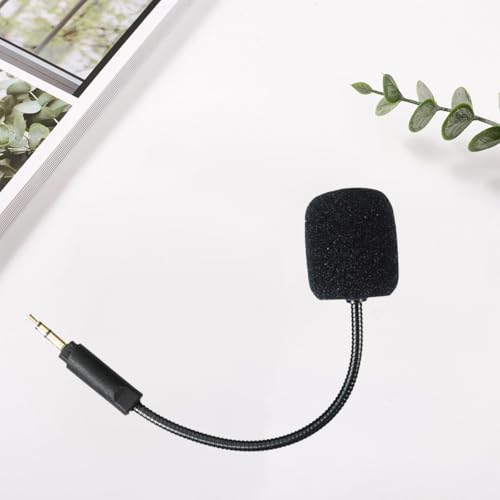Replacement Microphone Compatible with Logitech G735 Gaming Headset-Flexible Boom Mic with Noise-Canceling Foam