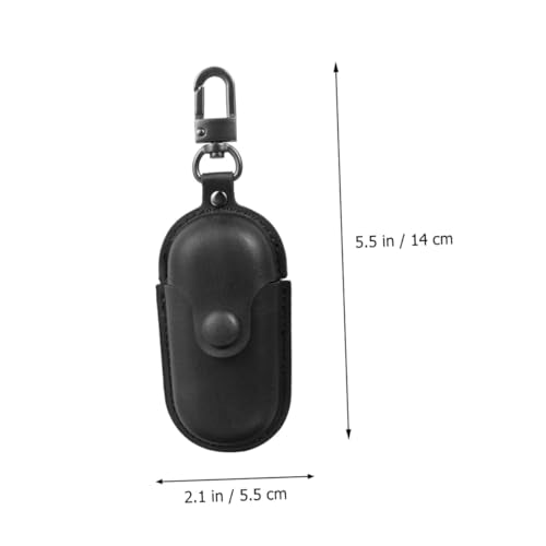 Wireless Earphone Holder for Earbuds 3i, Black Leather