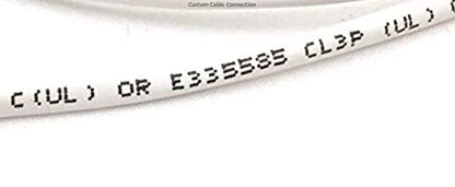 Custom Cable Connection 125 Foot Plenum CL3P 3.5mm (1/8 inch) Stereo Audio Cable Male to Male - size: 125 Foot