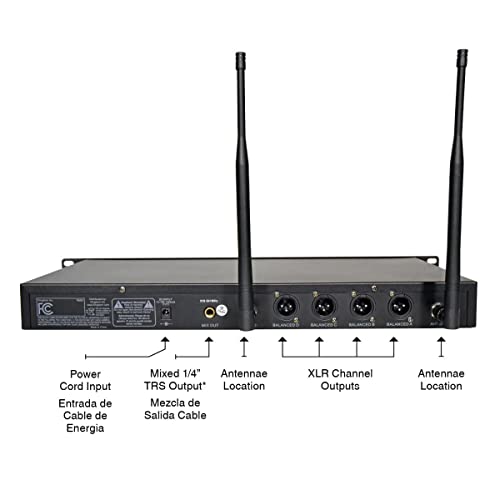 Kingdom SYSV51 V5 Professional - 1000 Channels Per Mic. UHF Wireless Microphone System with 3 Wireless Handheld Microphones and 1 Podium Microphone - style: 3 Handheld+1 Podium Mic