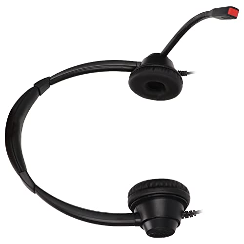 H390D - 2.5 Office Headset, 2.5mm Business Headset with Noise Cancelling Microphone, Dual Ear Telephone Headphone for Phone Sales Hospitals Banks, Comfortable Binaural Customer Ser