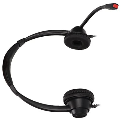 H390D - 2.5 Office Headset, 2.5mm Business Headset with Noise Cancelling Microphone, Dual Ear Telephone Headphone for Phone Sales Hospitals Banks, Comfortable Binaural Customer Ser