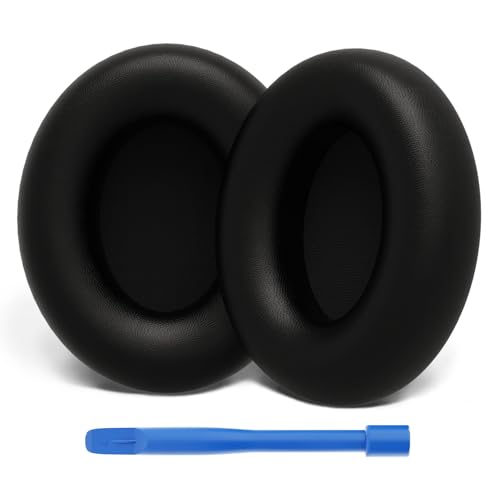 Replacement Ear Pads Compatible with Beats Studio Pro Headphones, Black | Noise Isolating Memory Foam Cushions, Soft Protein Leather, Includes Pry Tool