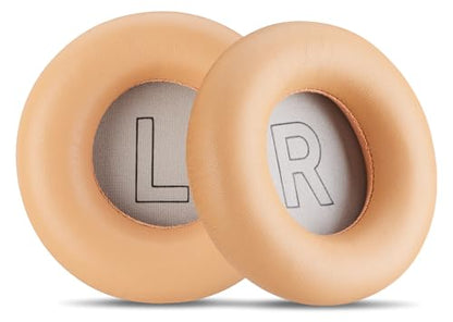 AHG Accessory House Global Ear Pads Cushions Compatible with Bang & Olufsen Beoplay H9 3rd Gen (Not Compatible with H9 / H9i) and Beoplay HX Headphones (Tan). Premium Sheepskin Leather - color: Tan