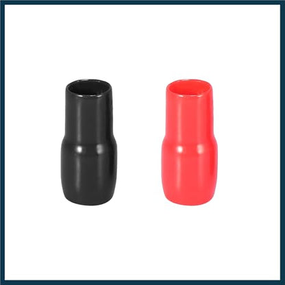 2 Pair Car Auto 4 Gauge Strip Spade Terminal Adapter U Type Crimp Terminal Connector for Speaker Wire Cable Black Red Automotive Parts