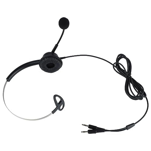 Cuifati Adjustable Headphone HD Sound Comfortable Breathable OverEar Headset with Antistatic Design, Ideal Replacement for All Head Sizes - Lightweight Flexible Plastic Headphones for (3.5mm Dual