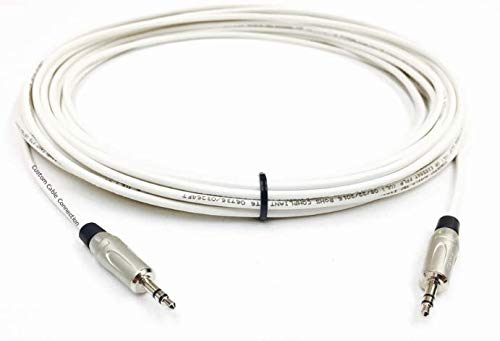 Custom Cable Connection 125 Foot Plenum CL3P 3.5mm (1/8 inch) Stereo Audio Cable Male to Male - size: 125 Foot