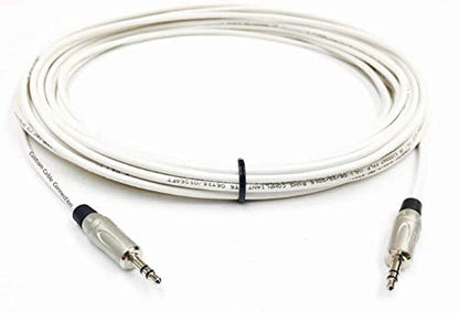Custom Cable Connection 15 Foot Plenum CL3P 3.5mm (1/8 inch) Stereo Audio Cable Male to Male - size: 15 Foot