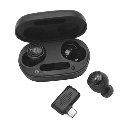 JBL Quantum TWS Air - Wireless Gaming Earbuds - Black | JBL QuantumSURROUND, Low latency wireless connection, JBL Dual Source and Fast Pair, Ambient Aware and TalkThru - style: JBL Quantum TWS Air