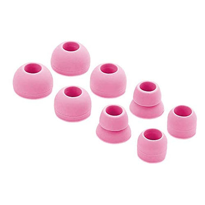 Replacement Silicone Earbuds Ear Tips Eargels Buds Set Compatible with Beats Powerbeats 3 Powerbeats 2 Wireless in-Ear Earphones (4 Pairs/Pink) - color: Pink