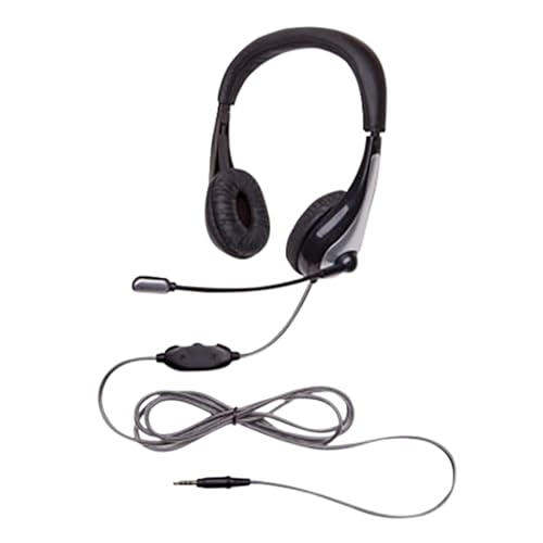 Califone Headset ON-Ear W/GOOSENECK Microphone - 3.5MM - Black NEOTECH 1025MT - Each