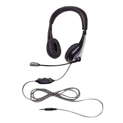 Califone Headset ON-Ear W/GOOSENECK Microphone - 3.5MM - Black NEOTECH 1025MT - Each
