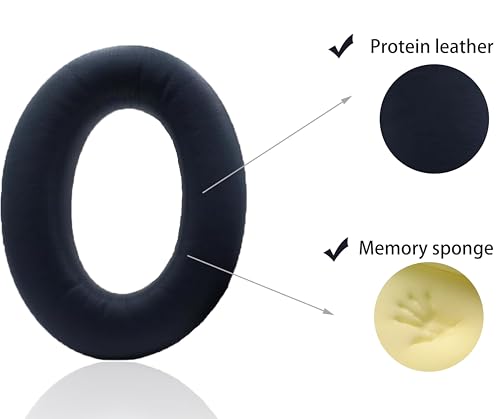 QC45 Replacement Ear Pads are Compatible with Bose QuietComfort 45 (QC45)/QuietComfort SE (QC SE) Headphones. Akkiv Earpads Cushions with Protein Leather and Memory Foam (Deep Sea Blue) - color: Deep Sea Blue