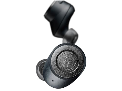 Audio-Technica ATH-ANC300TW QuietPoint Wireless Active Noise-Cancelling in-Ear Headphones, Black