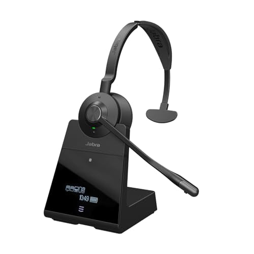 Jabra Engage 75 SE (Second Edition) Wireless Single-Ear Headset, Black | Wireless Performance, Advanced Noise-Cancelling Microphone, All Day Battery Life, Ideal for Office and Call Center - style: Single-Ear
