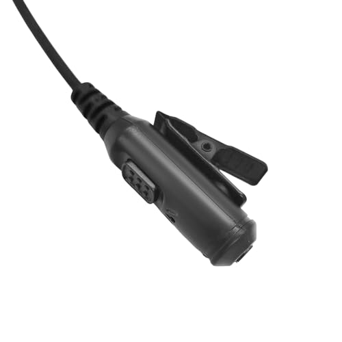 Surveillance Earpiece Headset with Mic PTT Two-Way Radio Security Earphone 3.5mm Earbud Compatible for Motorola CLP1010e CLP1080e CLP1083e CLP446e CLP107e Plus Series