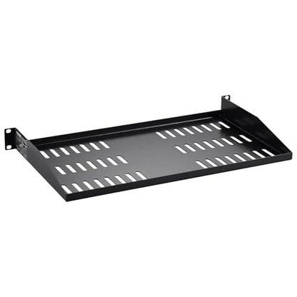 VEVOR 2PCS 1U Server Rack Shelf, Universal Vented Rack Mount Cantilever Tray for 19 inch Network Equipment Rack & Cabinet, 10" Deep Rack Mount Shelf, Weight Capacity 50 lbs Wall Mount Rack Shelf - size: 1U-2PCS