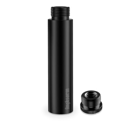 3 Inch Mic Stand Extension Tube KE26X, 5/8-27 Male to Female, 1 Pack | Short Boom Arm Height Riser for XLR Cable Clearance, Desk Base, Gooseneck Mount, Podcast and Studio Recording - size: 3-INCHS