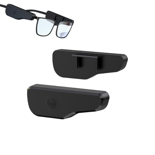 LICAEVEY External Glasses Bluetooth Headphones, Open Ear Audio & Bone Conduction for Sports Running, Wireless Universal Fit Headphones for Glasses