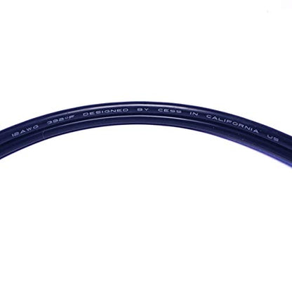 CNCESS CESS-037-3f Banana Plug Male to Male Speaker Cable 12 Gauge 680 Strand Count Silicone Soft Wire, 2 Cables (3 FEET) - size: 3 FEET