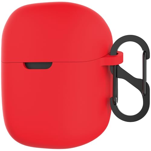 Geekria for Creators Microphone Case Cover Compatible with JBL Quantum Stream Wireless, Mic Silicone Protective Case Skin, Soft Microphone Travel Charging Case Sleeve (Red) - color: Red