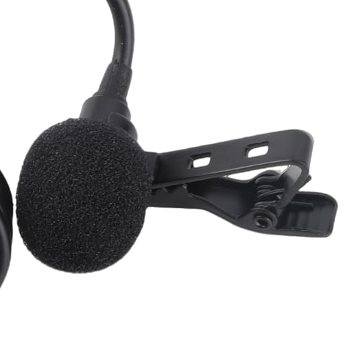 USB C Lavalier Microphone for Smartphone Recording, Wired Lapel Mic with Noise Reduction, Plug & Play Clip On Interview Mic for Video Online Class Game Live Streaming, Compact