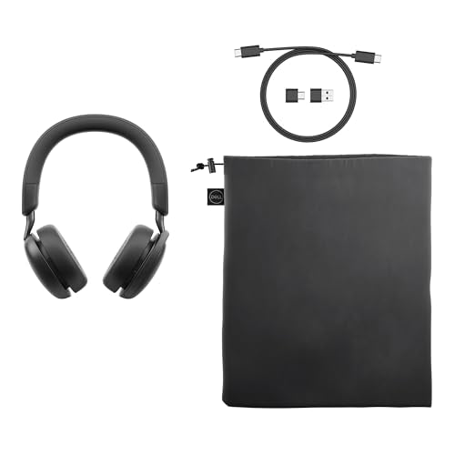 Dell Wireless ANC Headset WL5024, Hybrid ANC, Teams Certified | Bluetooth 5.3, 20Hz-20kHz Frequency, -45dBV/Pa Sensitivity, 0.48 lbs Weight, iPhone & Android Compatible, Zoom Certified