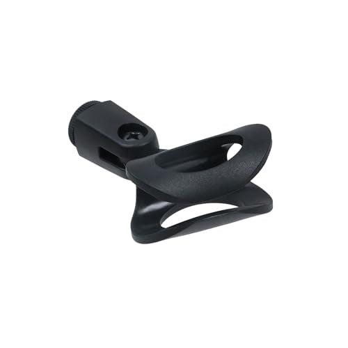 4Pcs Microphone Clip Rubber Flexible Mic Holder, Black, Egg-shaped | Handheld Wireless, Adjustable Angle, Inner Diameter Range 30-50mm - style: Black, Egg-shaped
