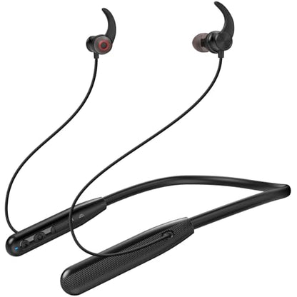 Rythflo Neckband Bluetooth Headphones, ENC IPX7 Sweatproof Sport Earbuds with AI-Enhanced Mic Vibration Call Alert, 50H Playtime Deep Bass Wireless Waterproof Earphones for Work Running Workout Gym | AI-Enhanced ENC Mic, IPX7 Waterproof, Deep Bass Sound,