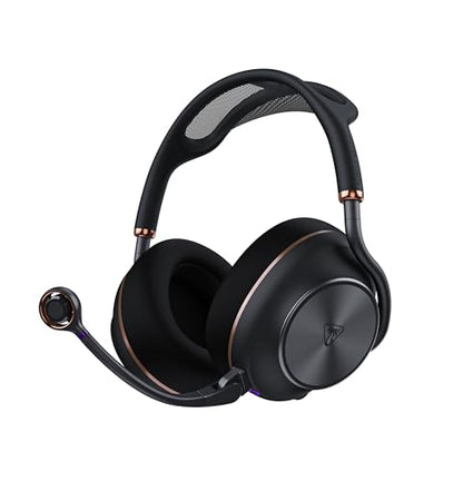 Turtle Beach Stealth Pro II Wireless Multiplatform Gaming Headset PC, PS5 | PlayStation, PS4, Bluetooth, Hi-Res 24-bit Audio, 60mm Dual Drivers, Dolby Atmos, Active Noise Cancellation, Black & Copper