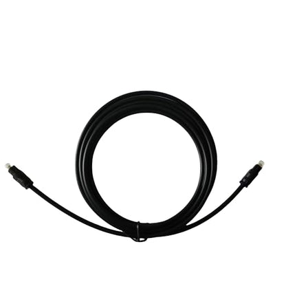Conwork 2-Pack 3ft Fiber Optic TOSLink Digital Audio Cable Male to Male Lightweight and Flexible Compatible with S/PDIF, ADAT's, Dolby Digital -Slim 4.0mm OD