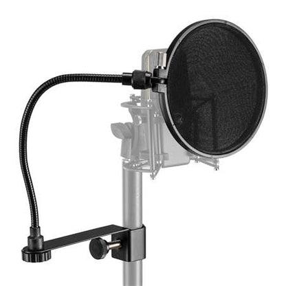 Audio-Technica AT2020 Cardioid Condenser Studio Microphone with XLR Cable Studio Boom Arm Stand and Pop Filter