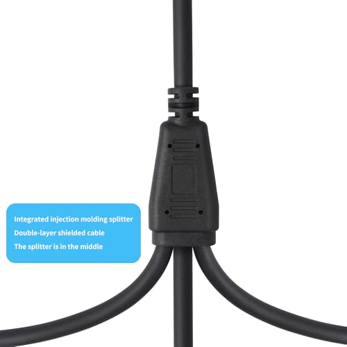 XLR Splitter Cable 3 Way - 1 XLR Female to 3 Male Patch Y Cable Balanced Microphone Splitter 3 in 1 Cord Audio Adapter (60cm/2FT) - color: XLRF-3XLRM-60CM-1PACK