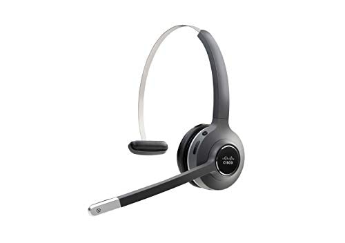 Cisco 561 Headset - Mono - Black - Wireless - DECT 6.0-300 ft48 kHz - Over-The-Head - Monaural - Supra-aural - Uni-Directional, Electret, Condenser Microphone