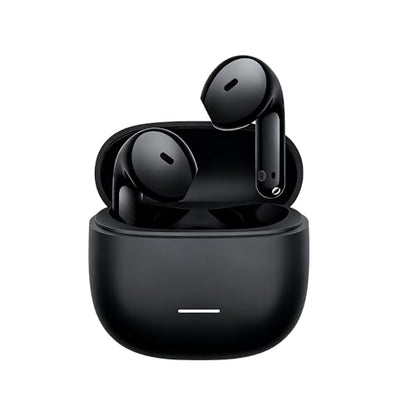 Redmi Buds 8 액티브, 세미 인이어 디자인의 무선 이어폰, 14.2mm 티타늄 다이어프램 드라이버, 블루투스 5.4, 37시간 긴 배터리 수명, 듀얼 마이크 AI 노이즈 캔슬링, 구글 패스트 페어, 블랙 - style: Buds 8 액티브 블랙