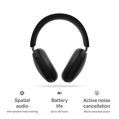 Sonos Ace Noise Cancelling Bluetooth Over-Ear Headphones - Black - color: Black, size: Headphones Only